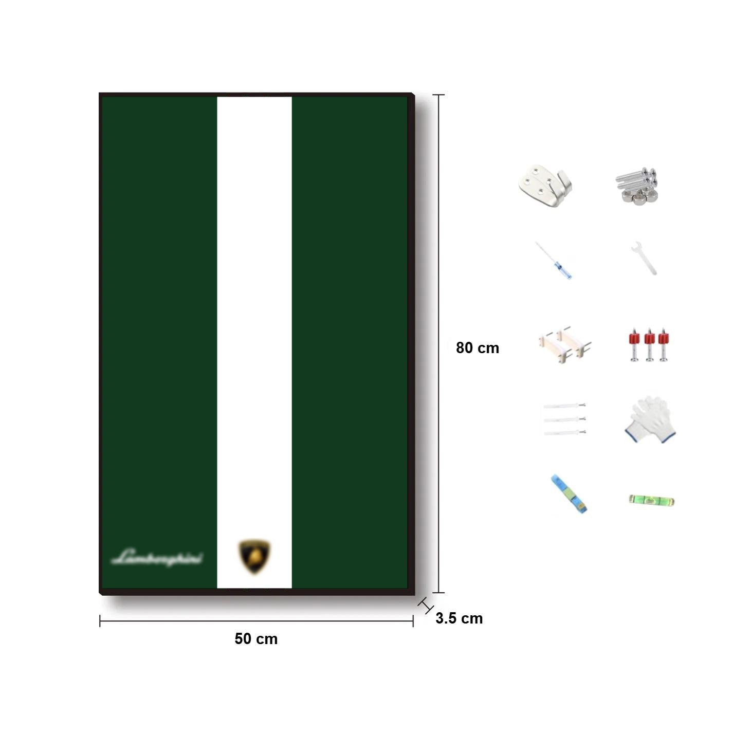 Decorative wall frame rack for 42115 Lamborghini Normal (Without LED)l - 50x80cm - V2 (Car Not Included)